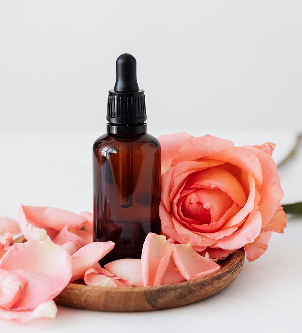 aromatherapy oil in a bottle